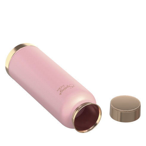 LA'FORTE Copper Water Bottle, Pure, 1000 ml (Apricot)