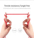 La' Forte Silicone Micro USB Cable with Gold Plated Connector -1.5 mtr
