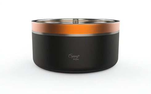 Double Wall Stainless Steel Casserole with Lid | 1200ml Capacity (1700ml Without Lid) | Food-Grade Steel | Multipurpose Serving Bowl | Black & Beige
