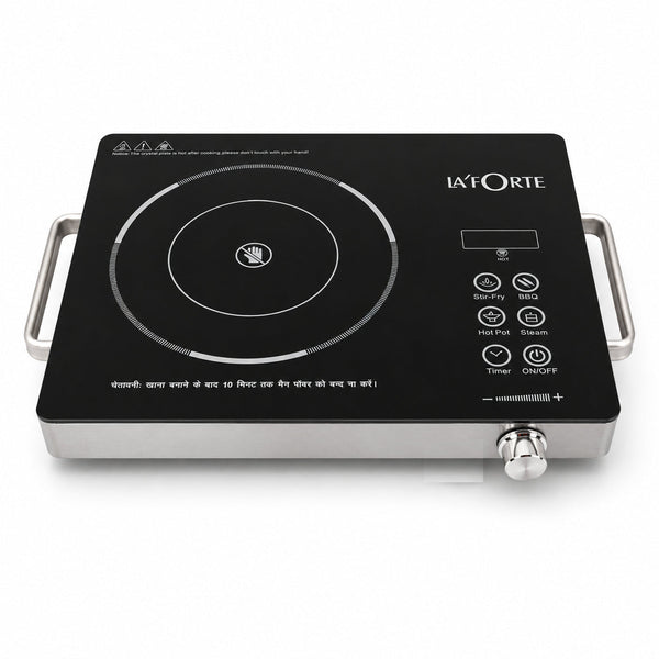 LA’ FORTE Infrared Electric Cooktop 2200W – The Only Cooktop That Can Make Roti, BBQ Tikka & Tea | Better Than Induction, Cleaner Than Gas |