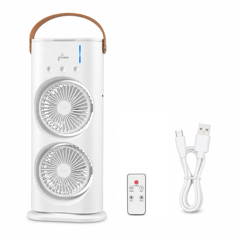 Rechargeable Dual Spray Fan with Remote