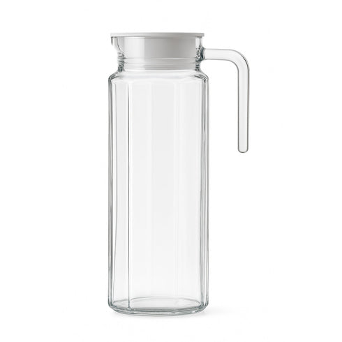LA’ FORTE Premium Glass Water Jug with Lid | Lead-Free Borosilicate Glass Pitcher for Hot & Cold Beverages | Available in 3 Elegant Designs (1 L / 1.3 L)