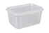 Premium Transparent Plastic Food Storage Containers with Lids –1800 ml/ Set of 6 – Airtight, Leak-Proof & Stackable – Ideal for Salads, Meal Prep, Leftovers, Kitchen & Fridge Organization