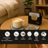 6-Piece Premium Abstract Design Wooden Coaster Set with EPE Anti-Slip Base & Storage Stand | 3.5” Square | Water Resistant