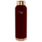 LA'FORTE Copper Water Bottle, Pure, 1000 ml Maroon