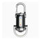 Flixx 3-in-1 Emergency Keychain Flashlight with Power Bank | USB Rechargeable | Metal Carabiner Clip | 400 mAh Battery | Compact Portable LED Light for Travel, Camping & Power Cuts