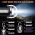 Flixx 3-in-1 Emergency Keychain Flashlight with Power Bank | USB Rechargeable | Metal Carabiner Clip | 400 mAh Battery | Compact Portable LED Light for Travel, Camping & Power Cuts