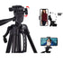 Flixx Mobile Tripod Stand | Sturdy Aluminum, Adjustable Height, 360° Rotatable Head | Lightweight & Heavy-Duty