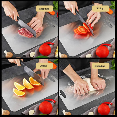 LA' FORTE Stainless Steel Chopping Board (31 cm x 20.5 cm)