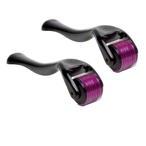 Derma Roller 0.5mm Microneedle Roller for Beard Hair Skin Face (Pack of 02 Pcs)