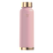 LA'FORTE Copper Water Bottle, Pure, 1000 ml (Apricot)