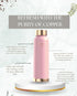 LA'FORTE Copper Water Bottle, Pure, 1000 ml (Apricot)