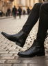 Zuuvo Regal Edge Chelsea Boot | Premium Leather Slip-On Ankle | Formal & Party Wear Boots For Men
