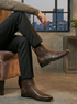 Zuuvo Regal Edge Chelsea Boot | Premium Leather Slip-On Ankle | Formal & Party Wear Boots For Men