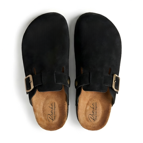 Unisex for Men & Women | Adjustable Buckle | Cork Footbed Clogs Sandal