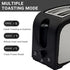 LA' FORTE POP UP Toaster - Stainless Steel - 7 Heat setting, Auto bread centering and removable tray