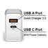 Flixx 30W QCPD 3.0 Dual Port Wall Charger for Ultra Fast Charging