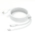 LA' FORTE 2 in 1 PVC Soft and Superior 1.3 m- (Compatible with Type C and Iphone ) White
