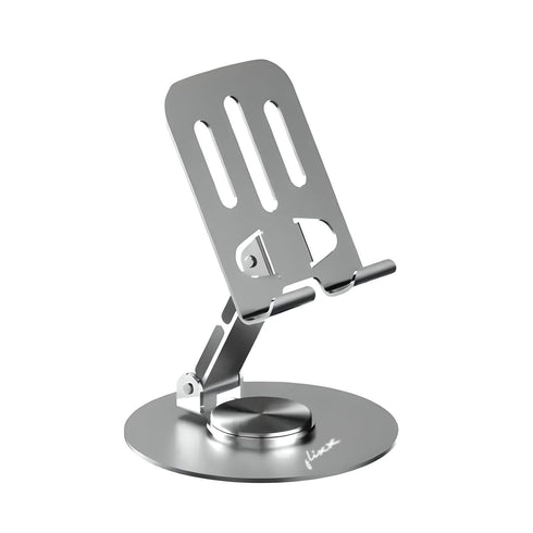 Flixx Foldable Metal Mobile & Tablet Stand | Adjustable Viewing Angle | Anti-Slip Base