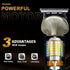Professional 3-in-1 Electric Hair Trimmer for Men | Hair Clipper + Nose Trimmer + Foil Shaver | USB Type-C Rechargeable | Metal Body | 600mAh Battery | Cordless Beard & Hair Grooming Kit (Gold)