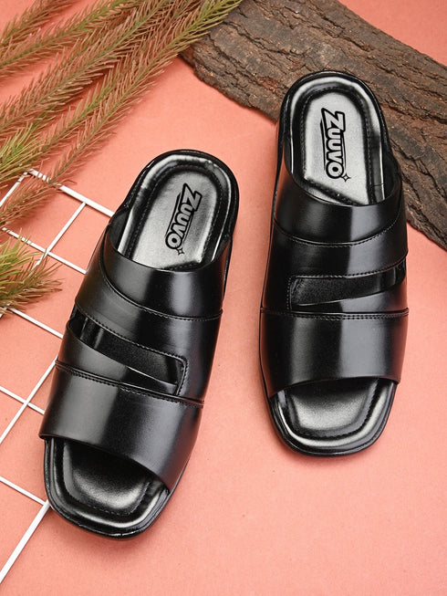 Zuuvo Men Heritage Tread Leather Slipper's | Daily Casual Wear | Ethnic | Formal Casual Sandal