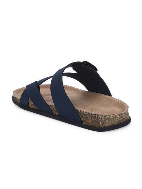 Men ComfiCork Stride Leather Slipper's | Daily Casual Wear | Cork Sandals Men Flats Sandal