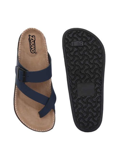 Men ComfiCork Stride Leather Slipper's | Daily Casual Wear | Cork Sandals Men Flats Sandal