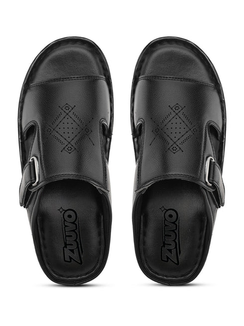 Zuuvo Men Breeze Glide Leather Slipper's | Daily Casual Wear | Sandal
