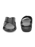 Men Strider Luxe Leather Slippers Daily Casual Wear Cross Straps Airmix Sole Sandals Casual Sandal
