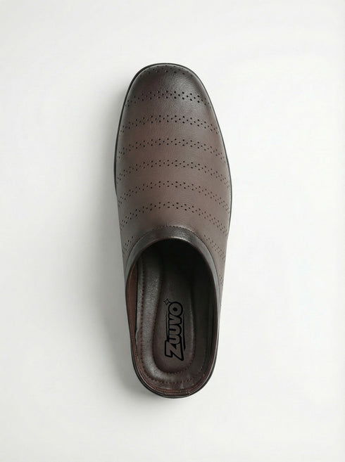 Zuuvo Men Breeze Comfort Leather Slipper's | Daily Casual Wear | Sandal Mule