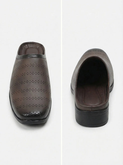 Zuuvo Men Breeze Comfort Leather Slipper's | Daily Casual Wear | Sandal Mule