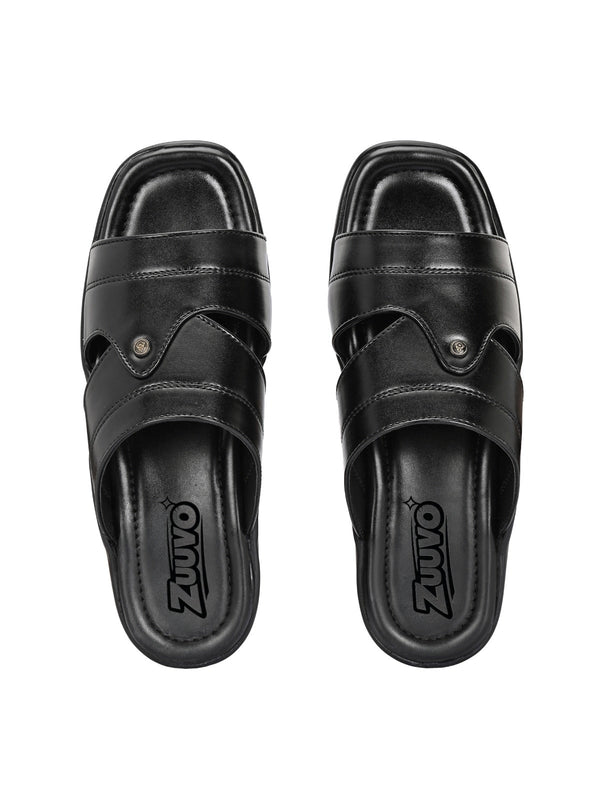 Zuuvo Men Hertiage Comfort Leather Slipper's | Daily Casual Wear | Ethnic | Formal | Sandal