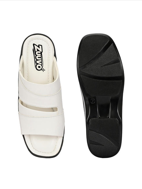 Zuuvo Men Heritage Tread Leather Slipper's | Daily Casual Wear | Ethnic | Formal Casual Sandal