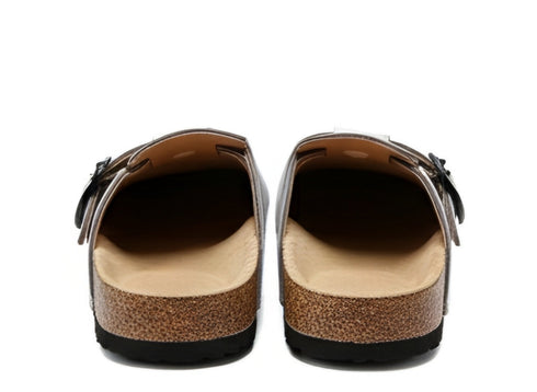 Unisex for Men & Women | Adjustable Buckle | Cork Footbed Clogs Sandal