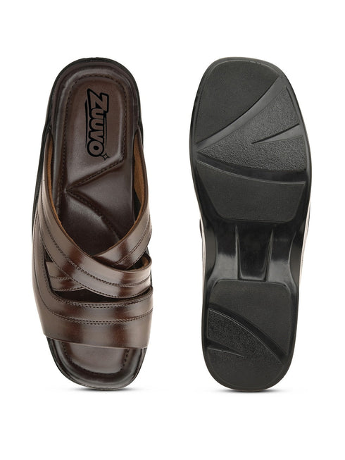 Zuuvo Cultural Comfort Leather Slipper's | Daily Casual Wear | Ethnic | Formal | 2 Color option Slippers | Sandal