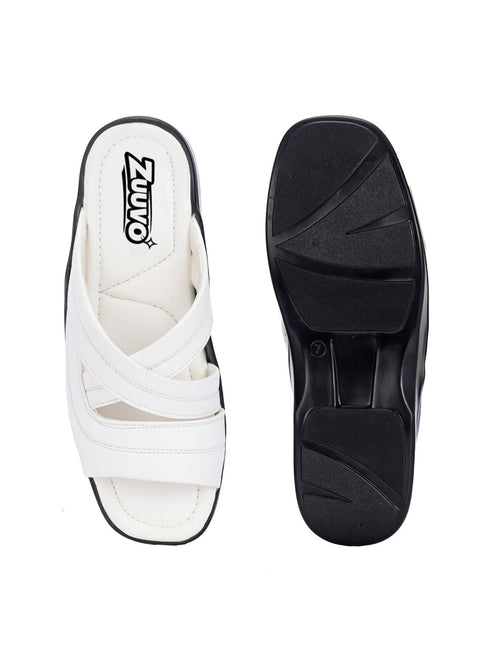 Zuuvo Cultural Comfort Leather Slipper's | Daily Casual Wear | Ethnic | Formal | 2 Color option Slippers | Sandal