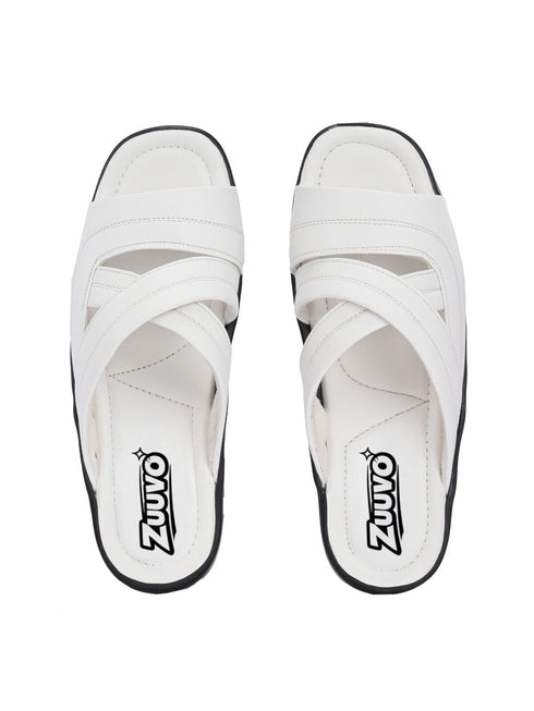 Zuuvo Cultural Comfort Leather Slipper's | Daily Casual Wear | Ethnic | Formal | 2 Color option Slippers | Sandal