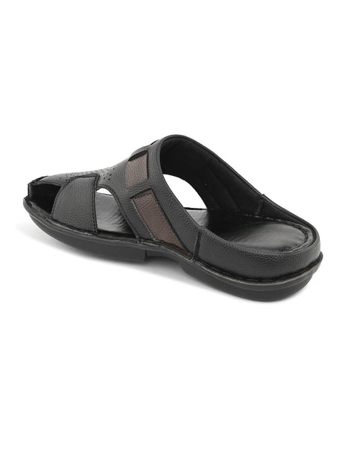 Zuuvo Step Leather Casual Clog Slipper Sandals for Men's | Breathable Mesh Sandal with Soft Sole | Casual Look for Men's | 2 Color option