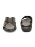 Men Strider Luxe Leather Slippers Daily Casual Wear Cross Straps Airmix Sole Sandals Casual Sandal