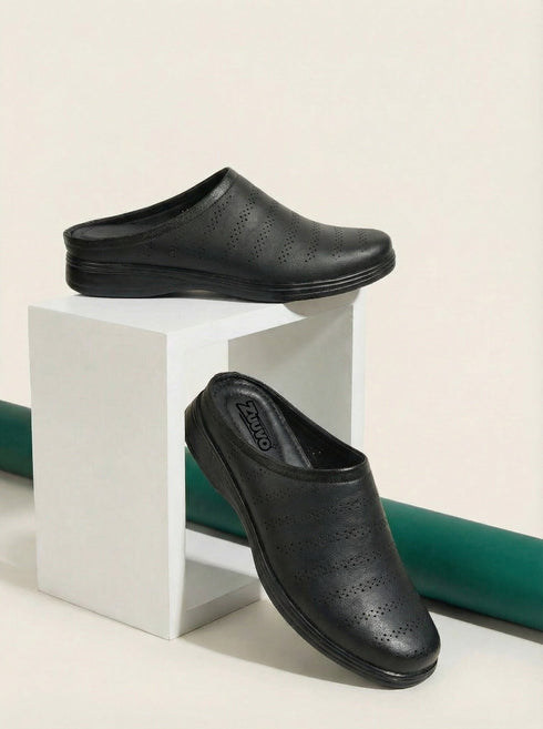 Zuuvo Men Breeze Comfort Leather Slipper's | Daily Casual Wear | Sandal Mule