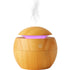 Flixx Wooden Aroma Diffuser & Cool Mist Humidifier | 130ml Capacity | USB Operated | Ultra-Quiet | Ambient Night Light | Ideal for Home & Office