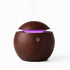 Flixx Wooden Aroma Diffuser & Cool Mist Humidifier | 130ml Capacity | USB Operated | Ultra-Quiet | Ambient Night Light | Ideal for Home & Office