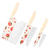 3-Piece Multipurpose Knife Set with Sheaths – Kitchen, Chef, and Fruit Knives