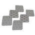 6-Piece Premium Abstract Design Wooden Coaster Set with EPE Anti-Slip Base & Storage Stand | 3.5” Square | Water Resistant