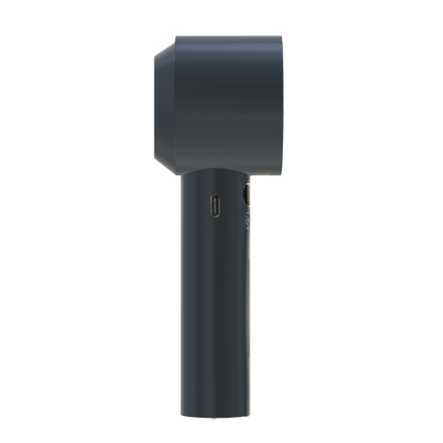 LA' FORTE Fairy Flow Mini Fan | 100 Speed Levels | Digital Display | USB-C Rechargeable | Portable & Compact | Gray