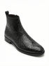 Zuuvo Regal Edge Chelsea Boot | Premium Leather Slip-On Ankle | Formal & Party Wear Boots For Men