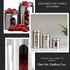 LA'VITE Stainless Steel & Glass Window Canister Set of 3 (300ml, 550ml, 800ml) – Airtight Premium Kitchen Storage Containers