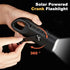 Solar + Hand Crank Emergency Flashlight with Powerbank | USB Rechargeable Mini Survival Torch with Carabiner