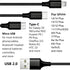 LA' FORTE Premium braided 3 in 1 Charging Cable (Micro, C & Iphone Connectors)