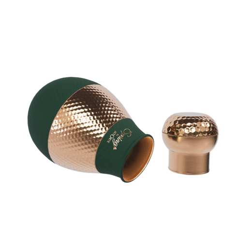 LA FORTE Copper Bottle Lotus Jar 1500 ml (Sea Green)